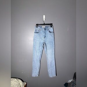 Abercrombie & Fitch High Rise The 90s Slim Straight Jeans 27/4 Short Curve Love